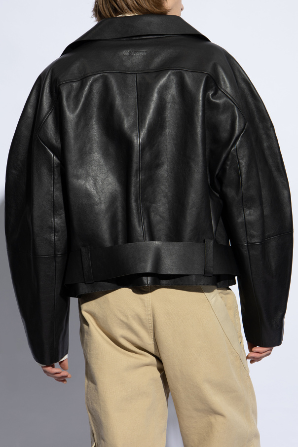 【関税＆送料込み】Jacquemus Le Ciro Leather Jacket Jacquemus Le Ciro Leather Jacket | Neutrals | FARFETCH